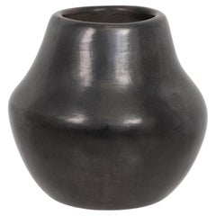 Vintage Maria Poveka Martinez Black Ware Pottery Jar
