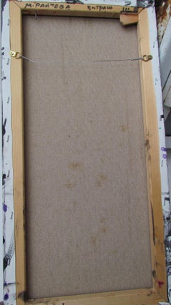 La Notre Dame De Paris Vitrage - Left Oil Painting Blue Red White Purple Green