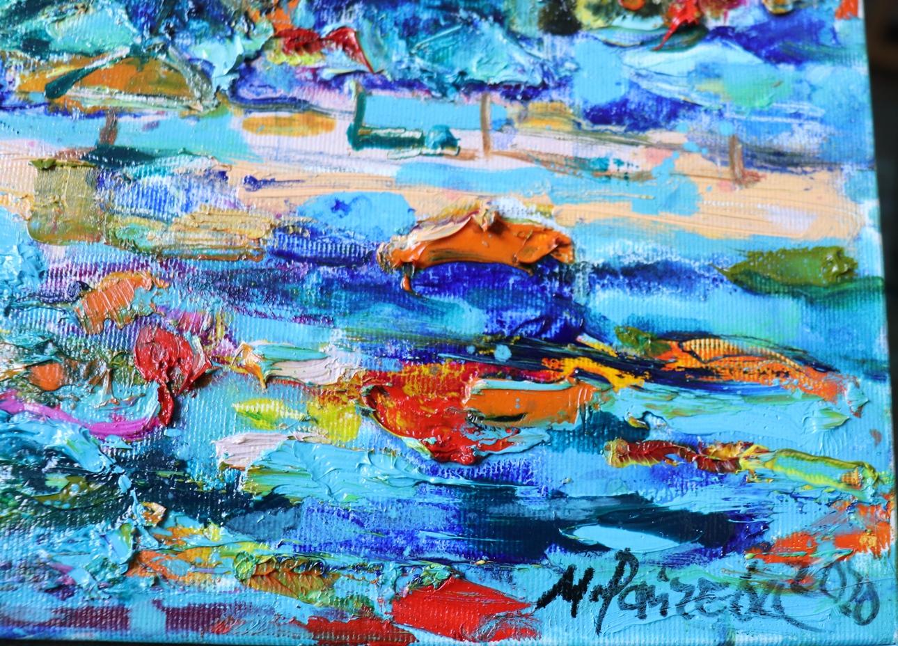 Menton - France, Lazur Coast - Painting by Maria Raycheva