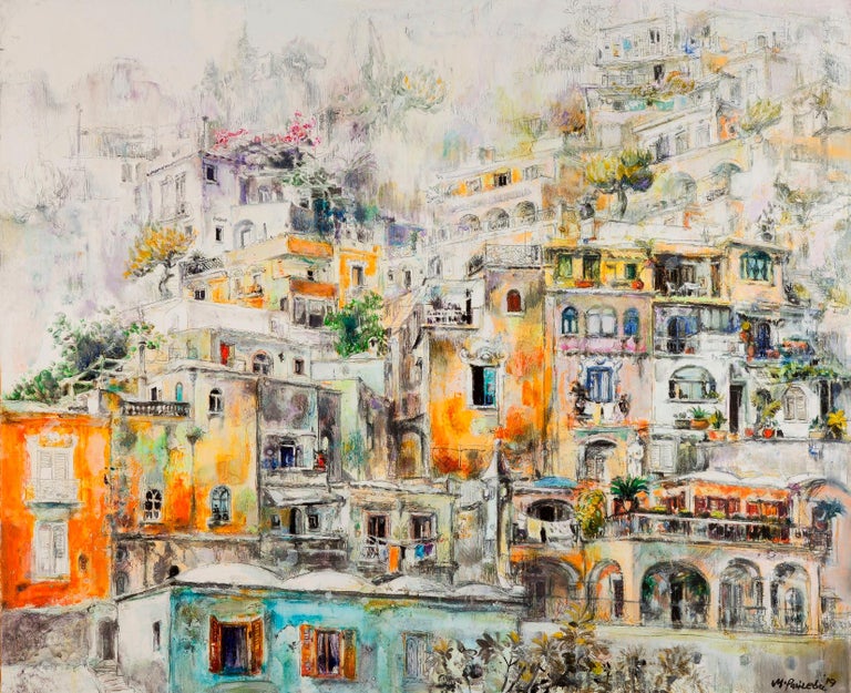 "Positano - Italy" is a painting by Maestro impressionist Maria Raycheva.

The painting is unframed.

About the artwork:

TECHNIQUE:  oil painting
STYLE: Impressionist, Contemporary
Edition : Unique, signed
Weight: Approximately 3 kg.

Frame: