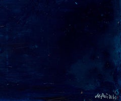 Santorini Island - Oil Landscape Painting Colors Red White Blue