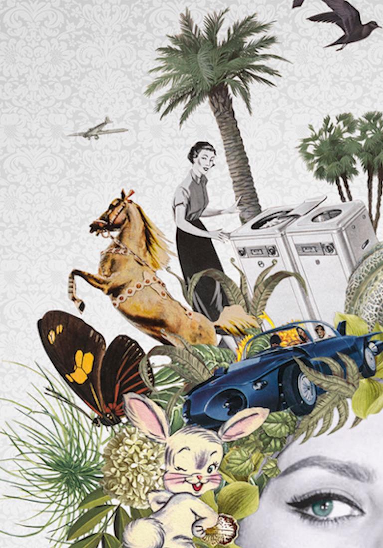 Maria Riwans Maria Rivans - ''Bonbon'' Limited edition print of surrealistic collage ...