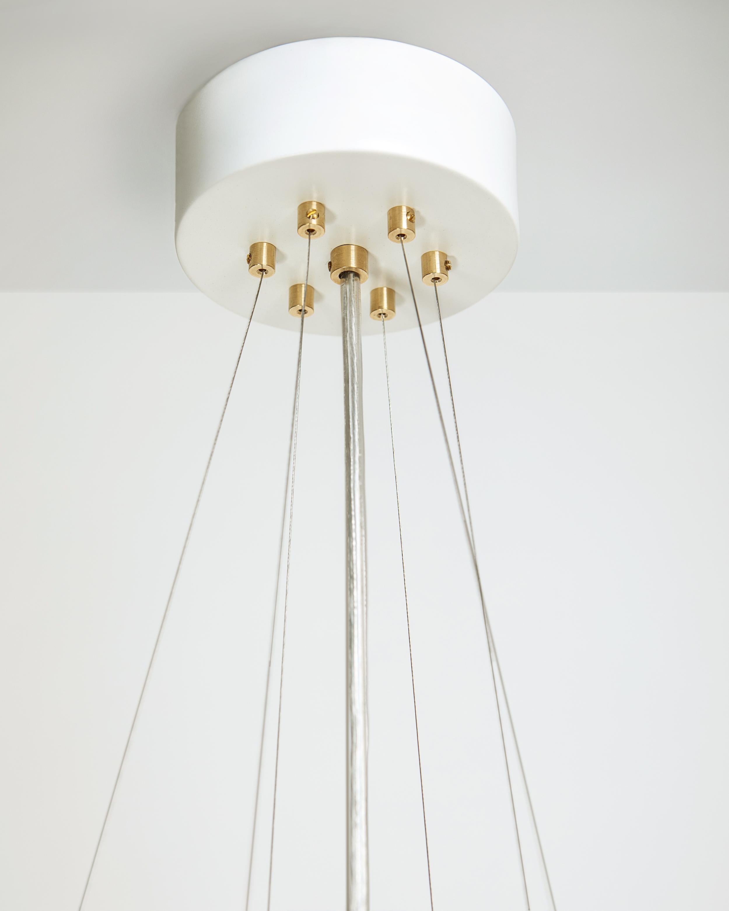 MARIA SC chandelier in white In New Condition For Sale In Grojec, PL