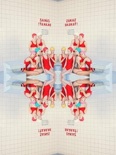 Symmetry II- Vertical white and red photo by Maria Svarbova