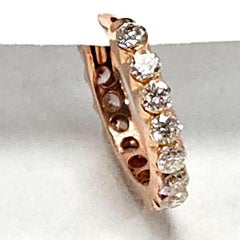 Maria Tash 18kt Rose Gold Invisible-Setting Diamond Eternity Mini Hoop