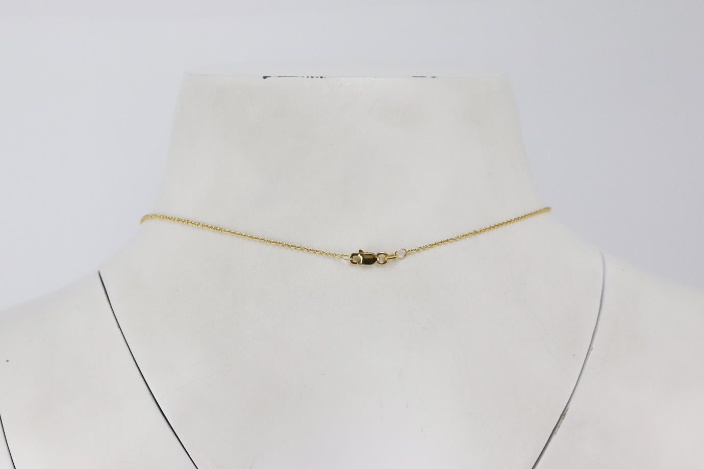 Beige Maria Tash Butterfly 18K Yellow Gold And Diamond Necklace 