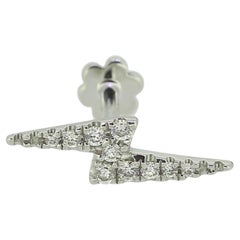 Clous d'oreilles Maria Tash Diamond Lightning Bolt Threaded