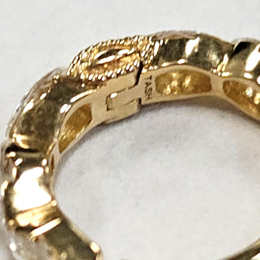 Taille Marquise Maria Tash - Boucles d'oreilles en or jaune 18 carats avec diamants marqués en serti invisible en vente