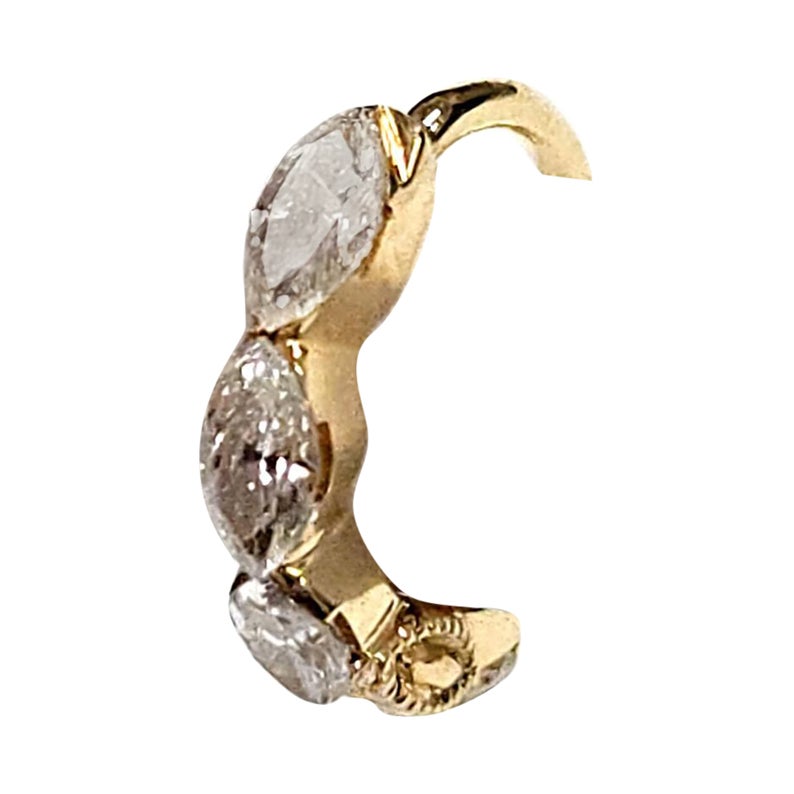 Maria Tash - Boucles d
oreilles en or jaune 18 carats avec diamants marqués en serti invisible en vente