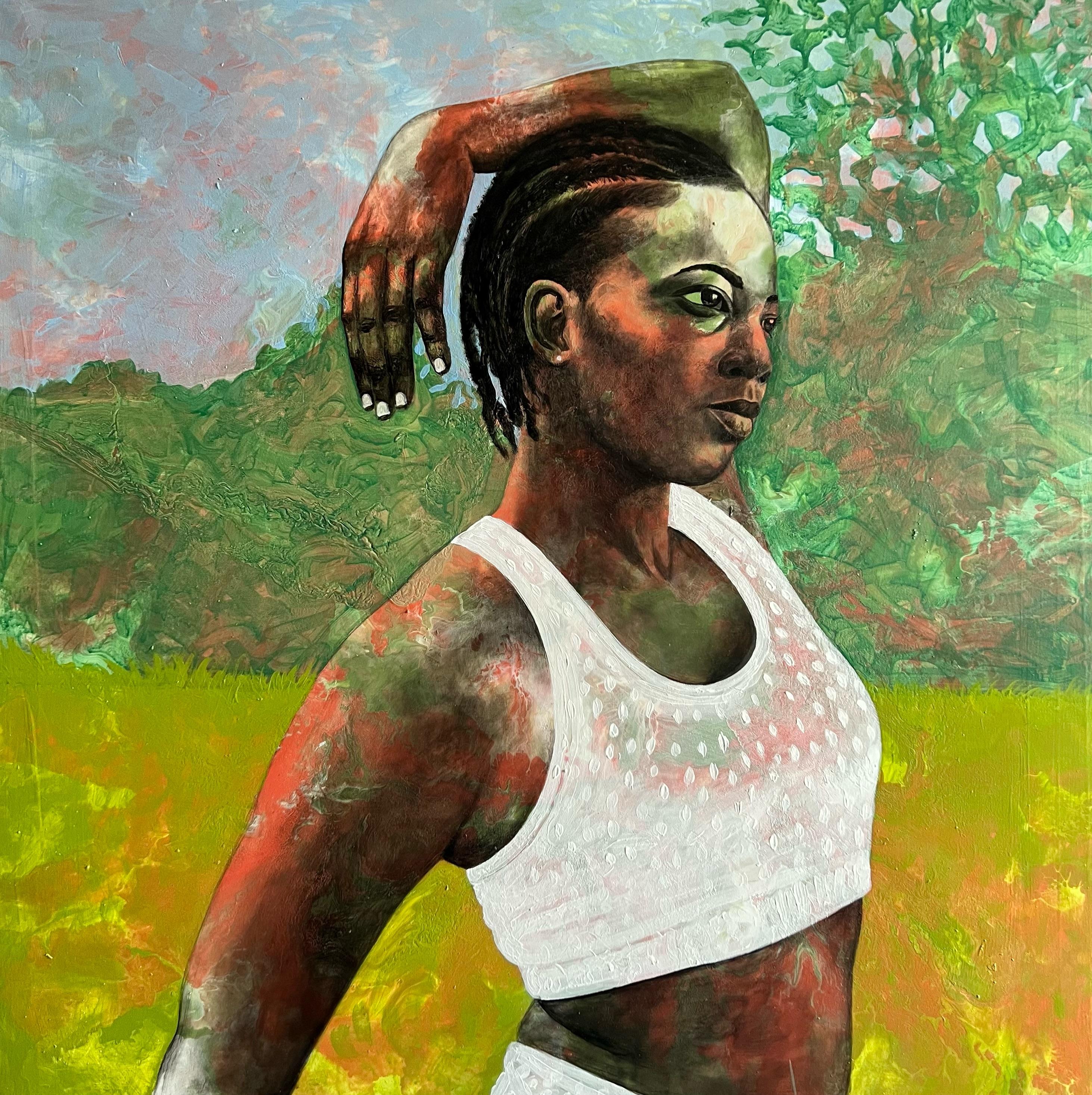 Maria Tendo Portrait Painting - Athlete 