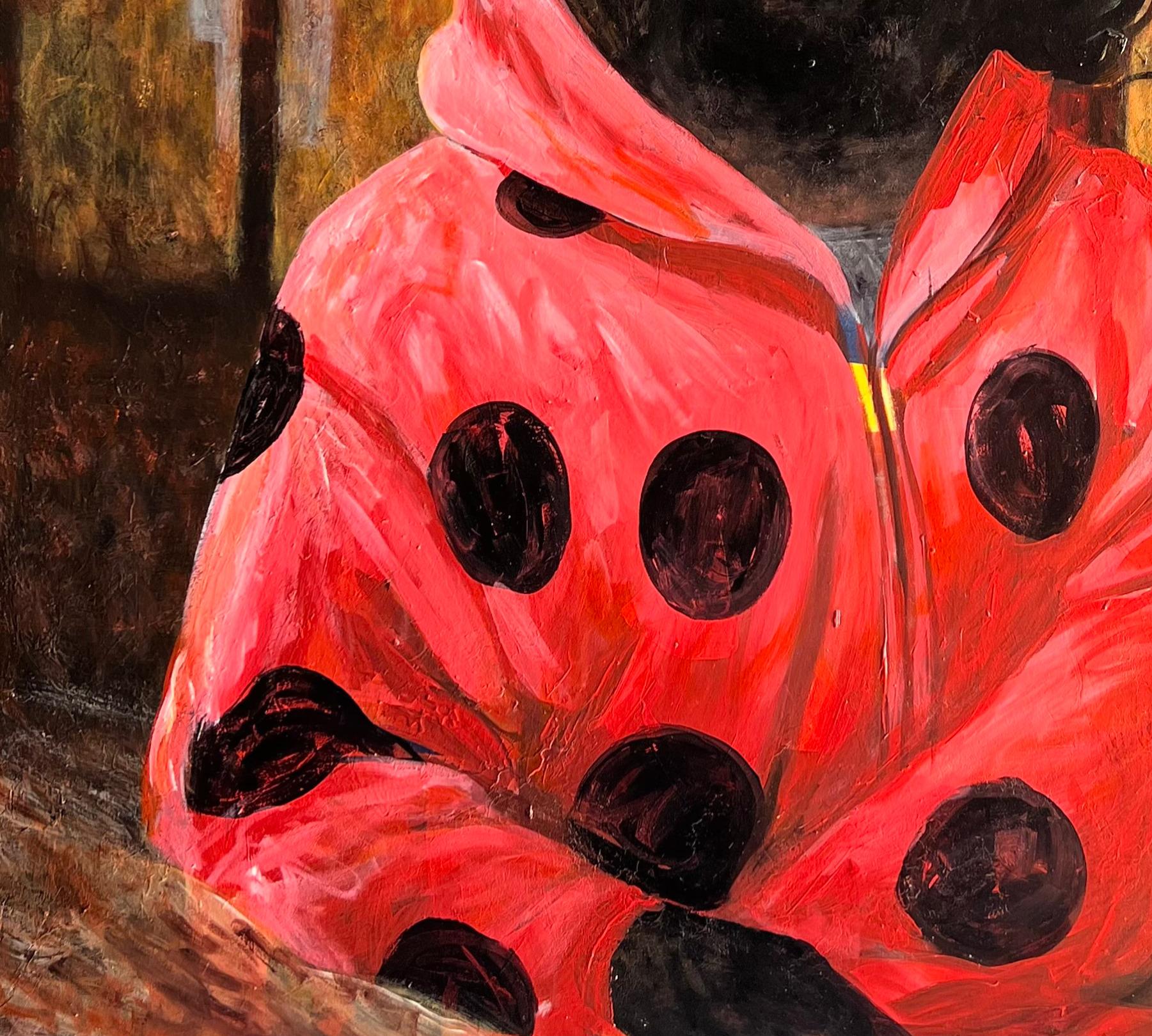 Sforzo infruttuoso - Figurative Painting Rosa di Maria Tendo