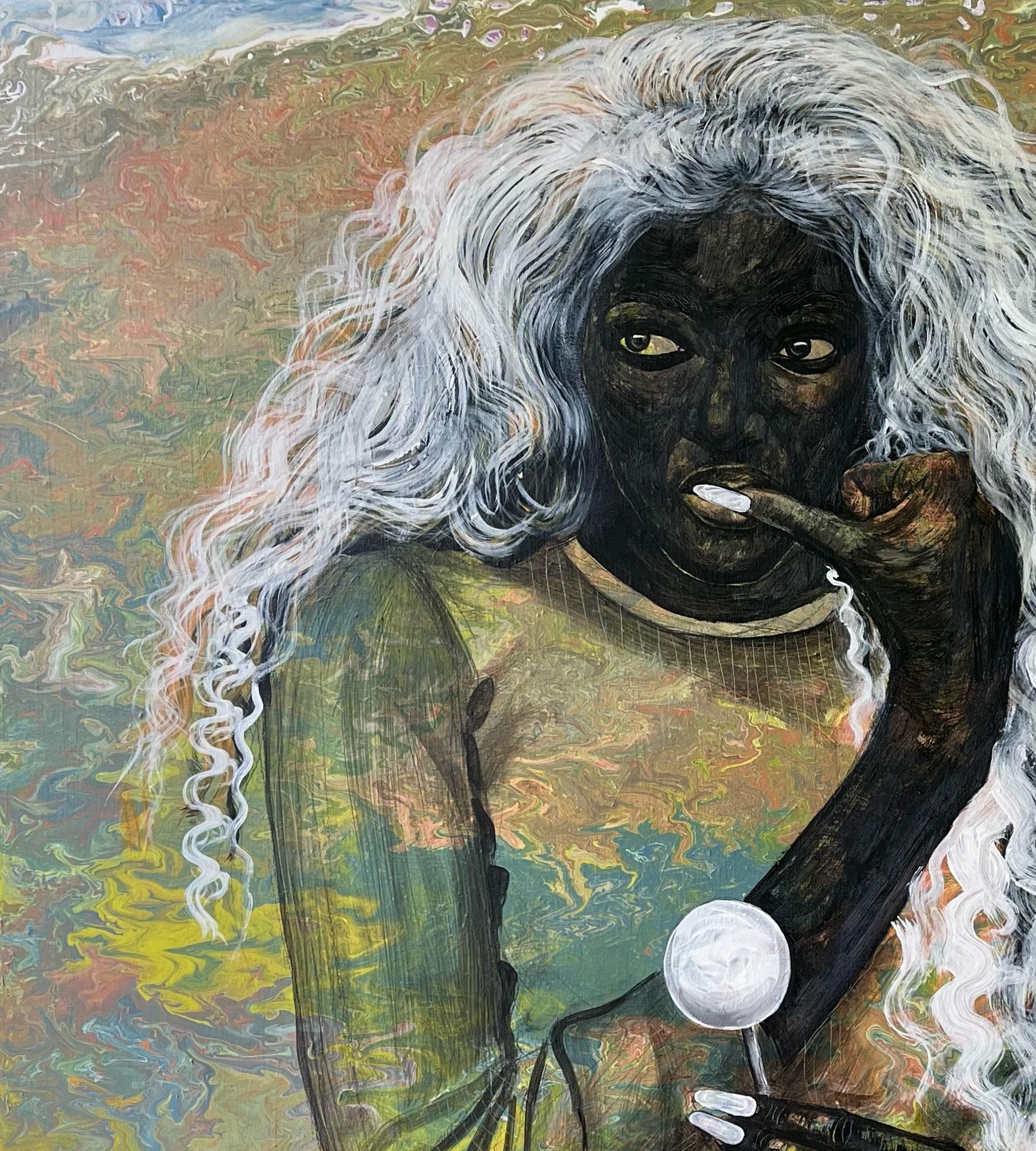 Lecca-lecca bianco - Painting di Maria Tendo