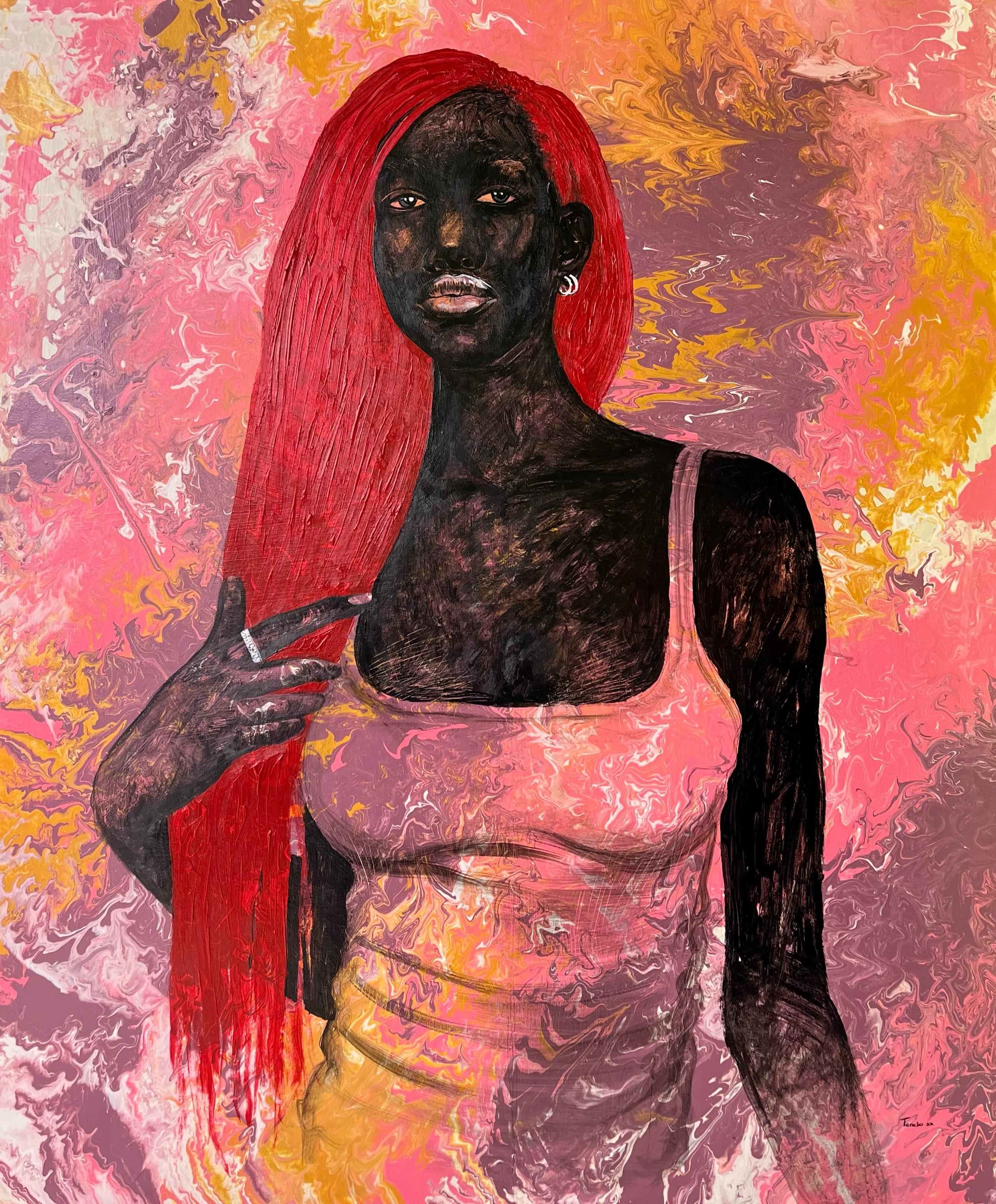 Maria Tendo Figurative Painting - Red hair