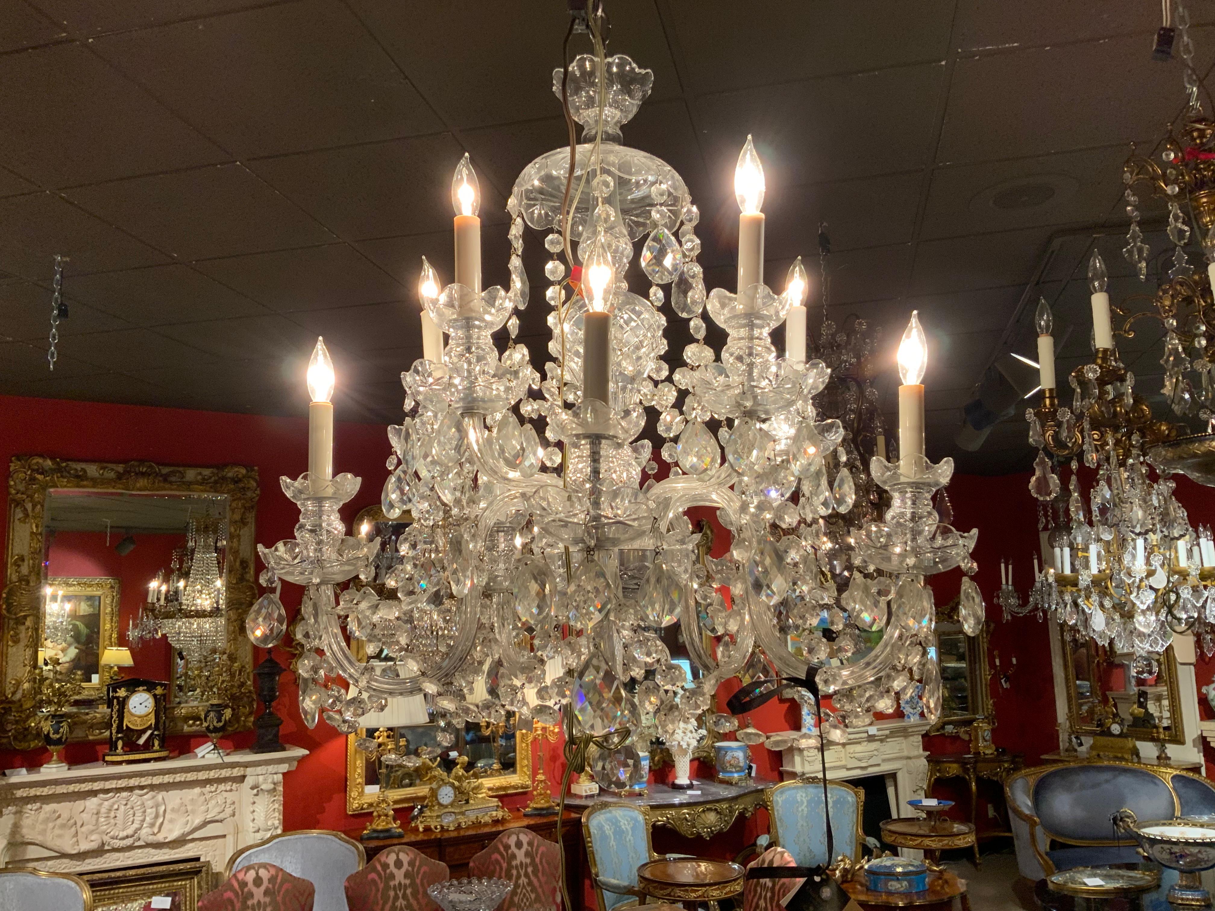 Maria Teresa style chandelier with 10 lights For Sale 2