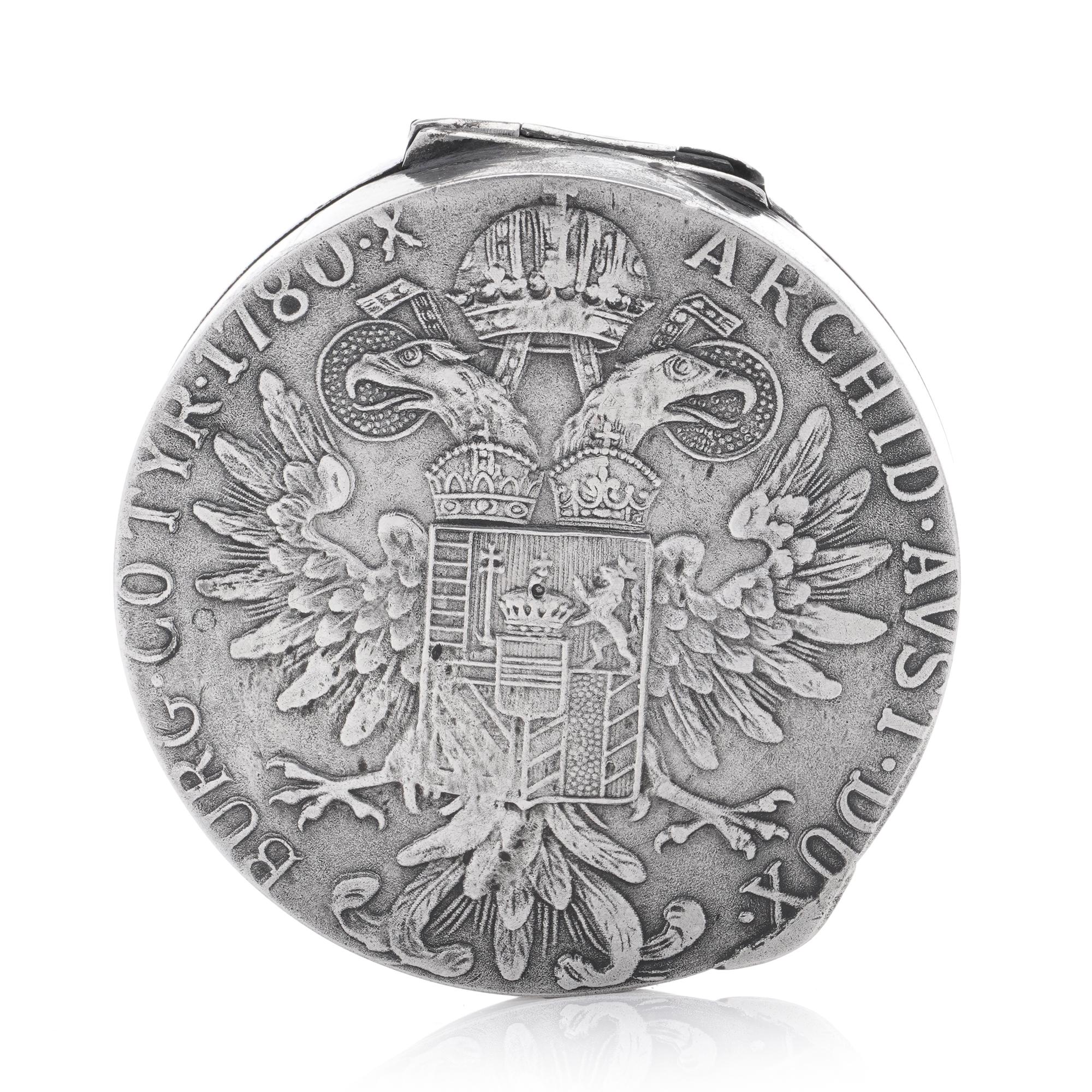 Européen Marie-Thérèse 800.boîte à pilules en argent en vente