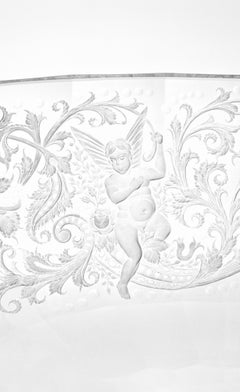 Maria Theresa Clear Bowl Hand Engraved Marie Theresa Motif