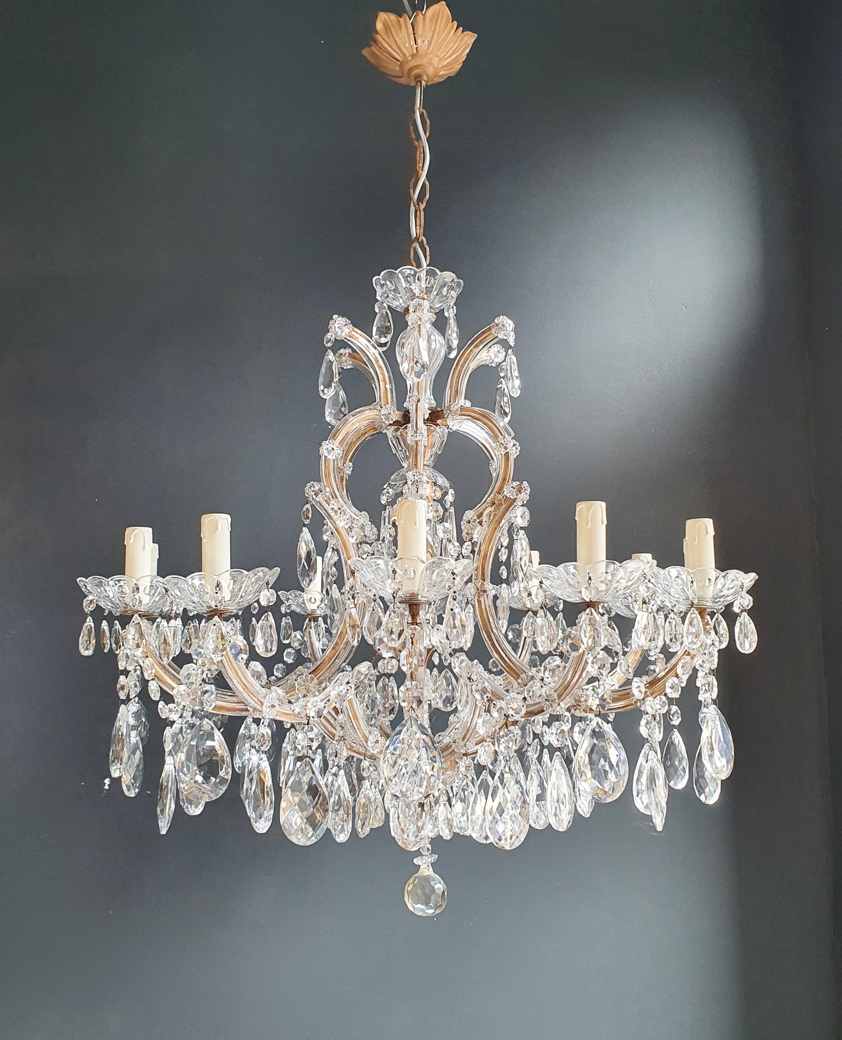 Maria Theresa Clear Crystal Chandelier Antique Ceiling Luster Glass White 1