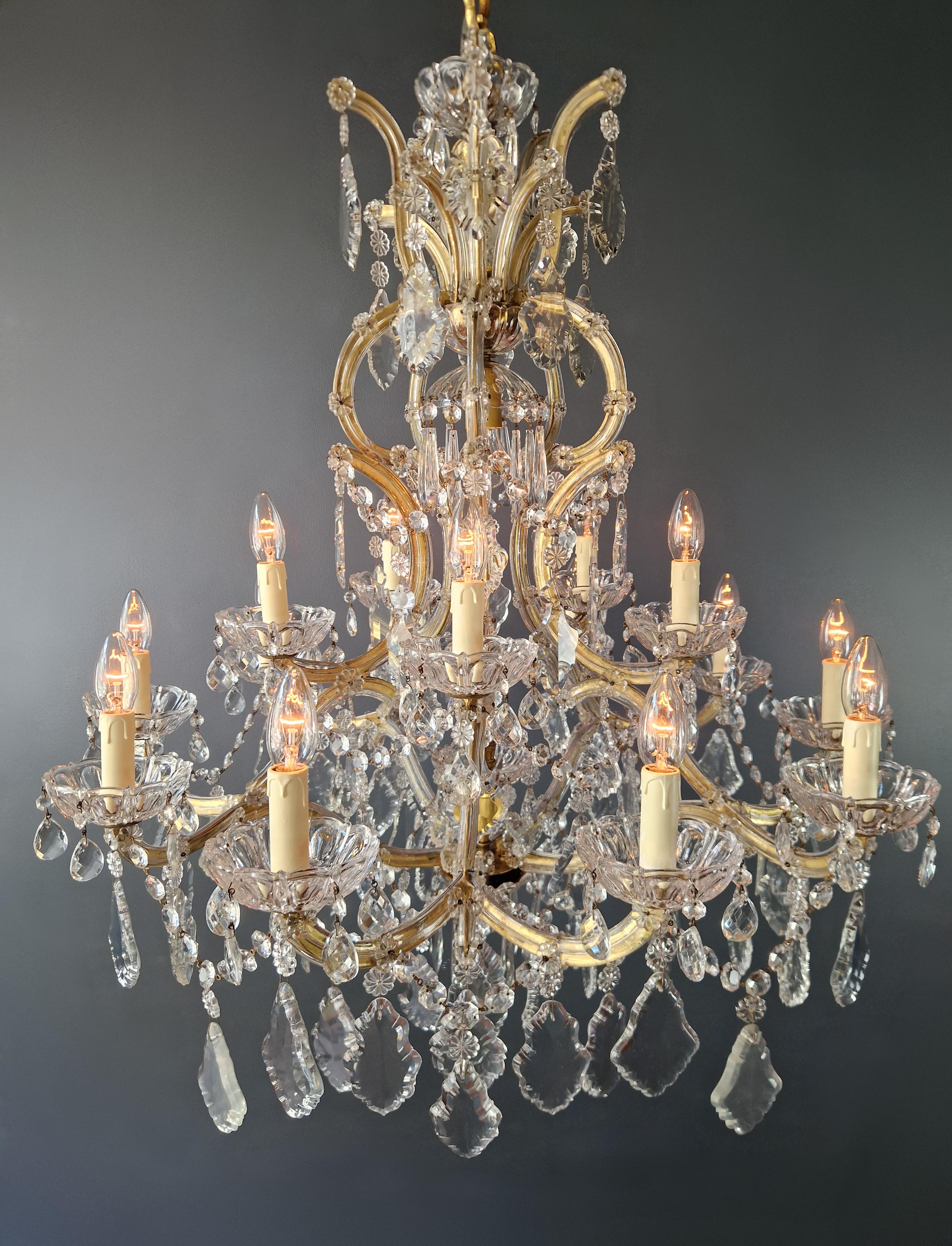 Plafonnier ancien en cristal Lustre Art Nouveau Marie-Thérèse en vente 4