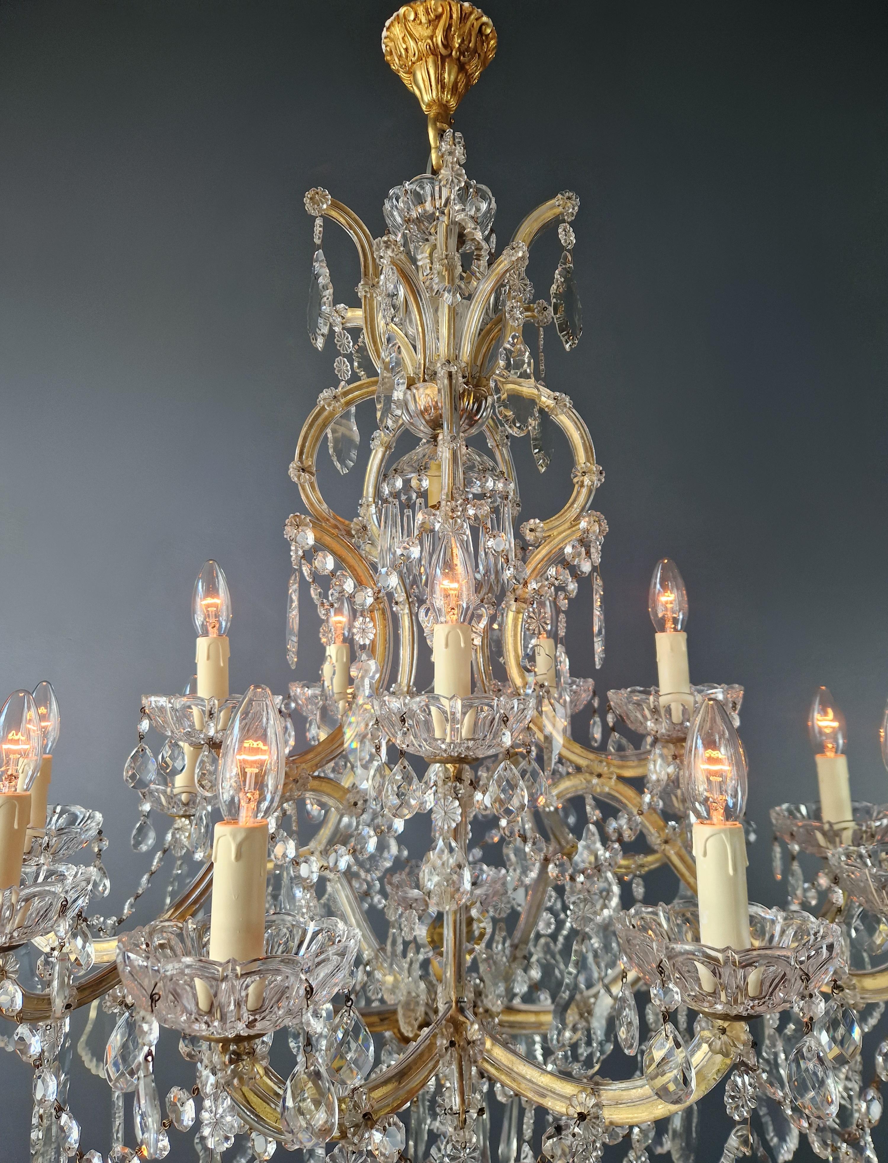 Plafonnier ancien en cristal Lustre Art Nouveau Marie-Thérèse en vente 6