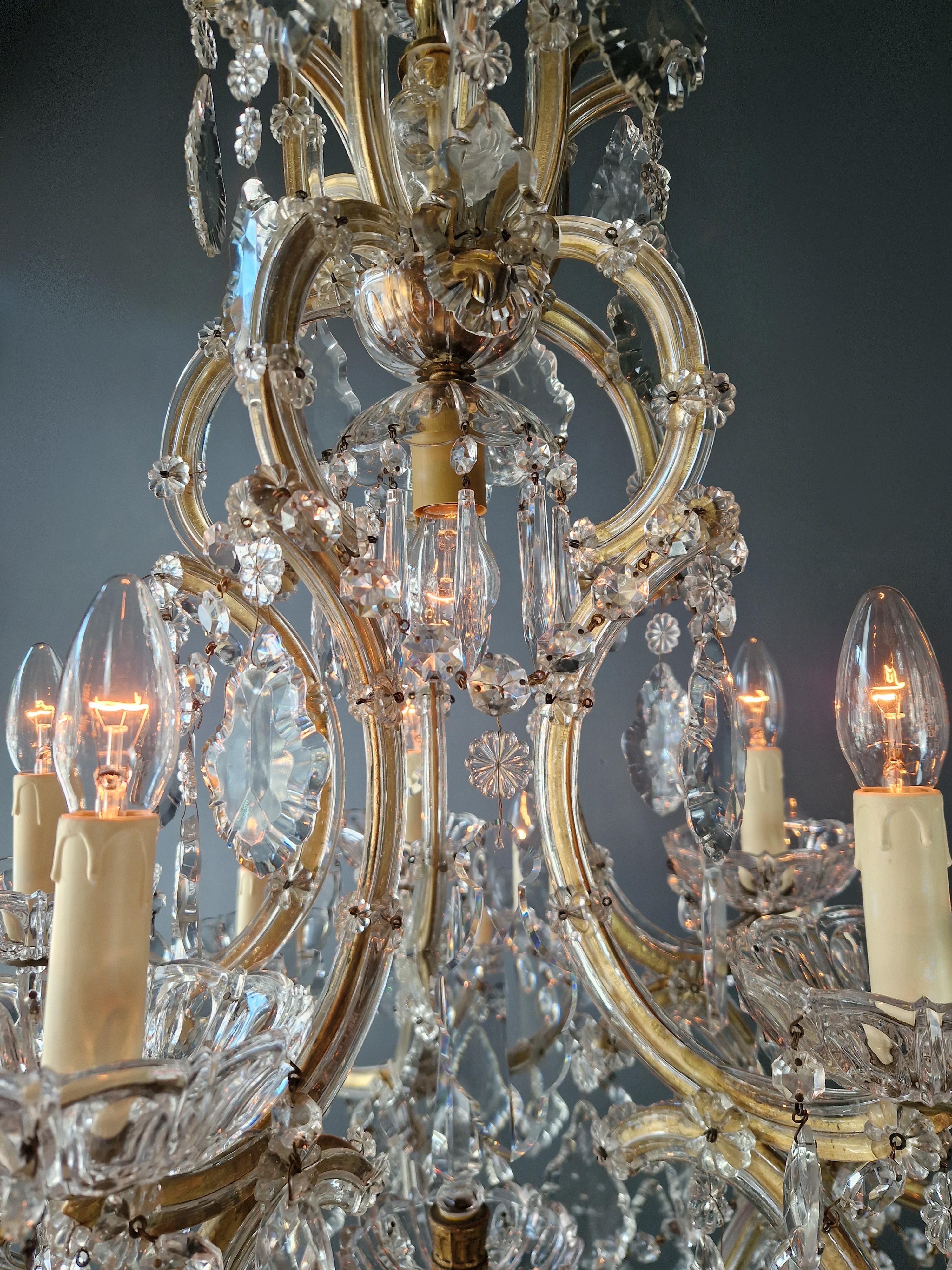 Plafonnier ancien en cristal Lustre Art Nouveau Marie-Thérèse en vente 7