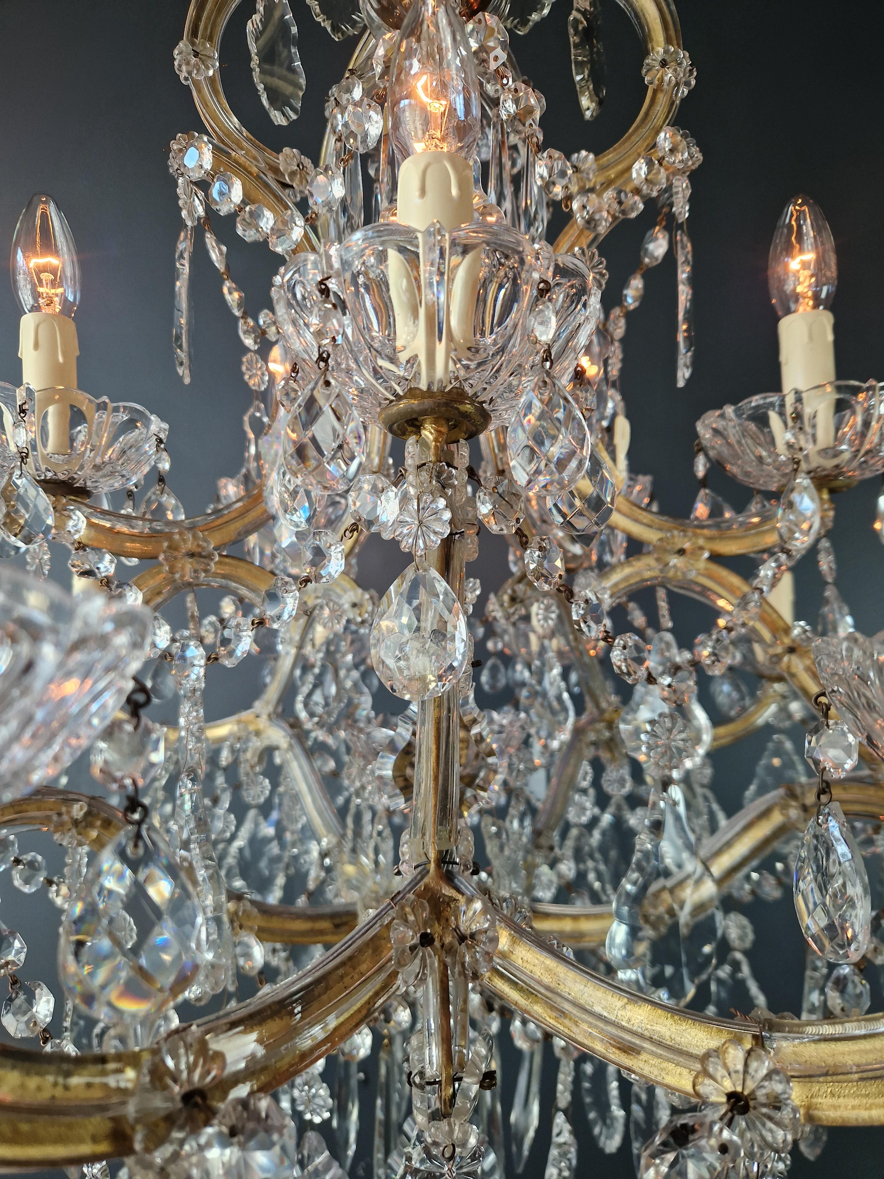 Plafonnier ancien en cristal Lustre Art Nouveau Marie-Thérèse en vente 9