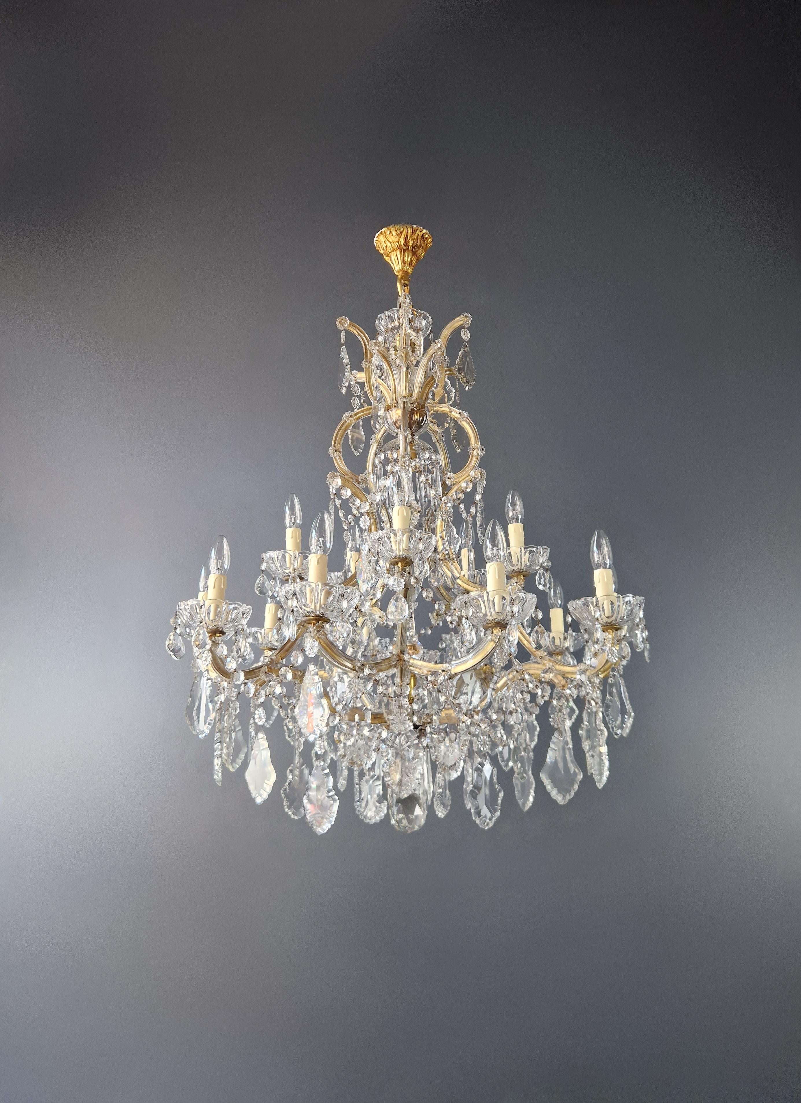 Plafonnier ancien en cristal Lustre Art Nouveau Marie-Thérèse en vente 12