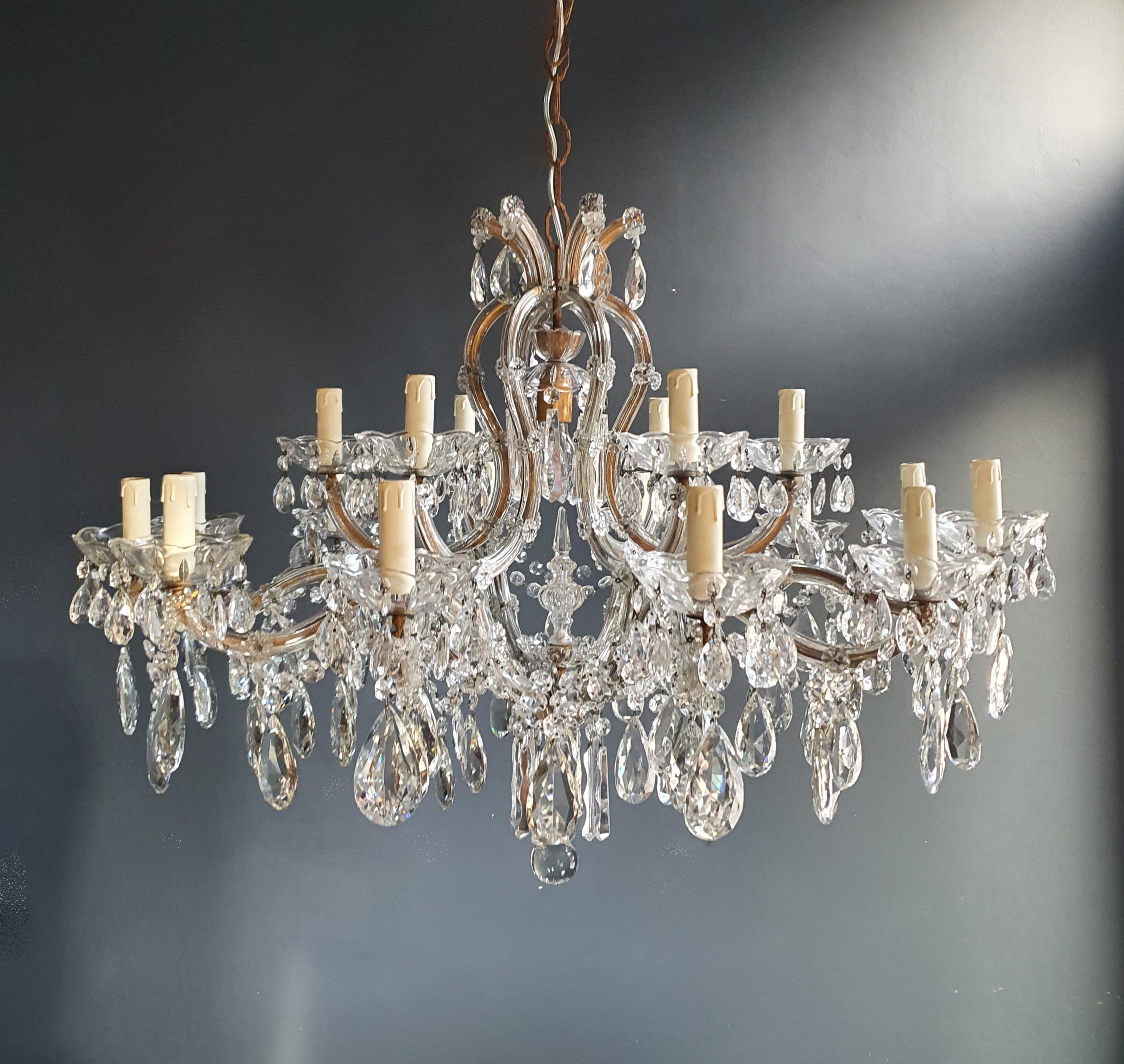 Maria Theresa Crystal Chandelier Antique Ceiling Lamp Luster Art Nouveau 2