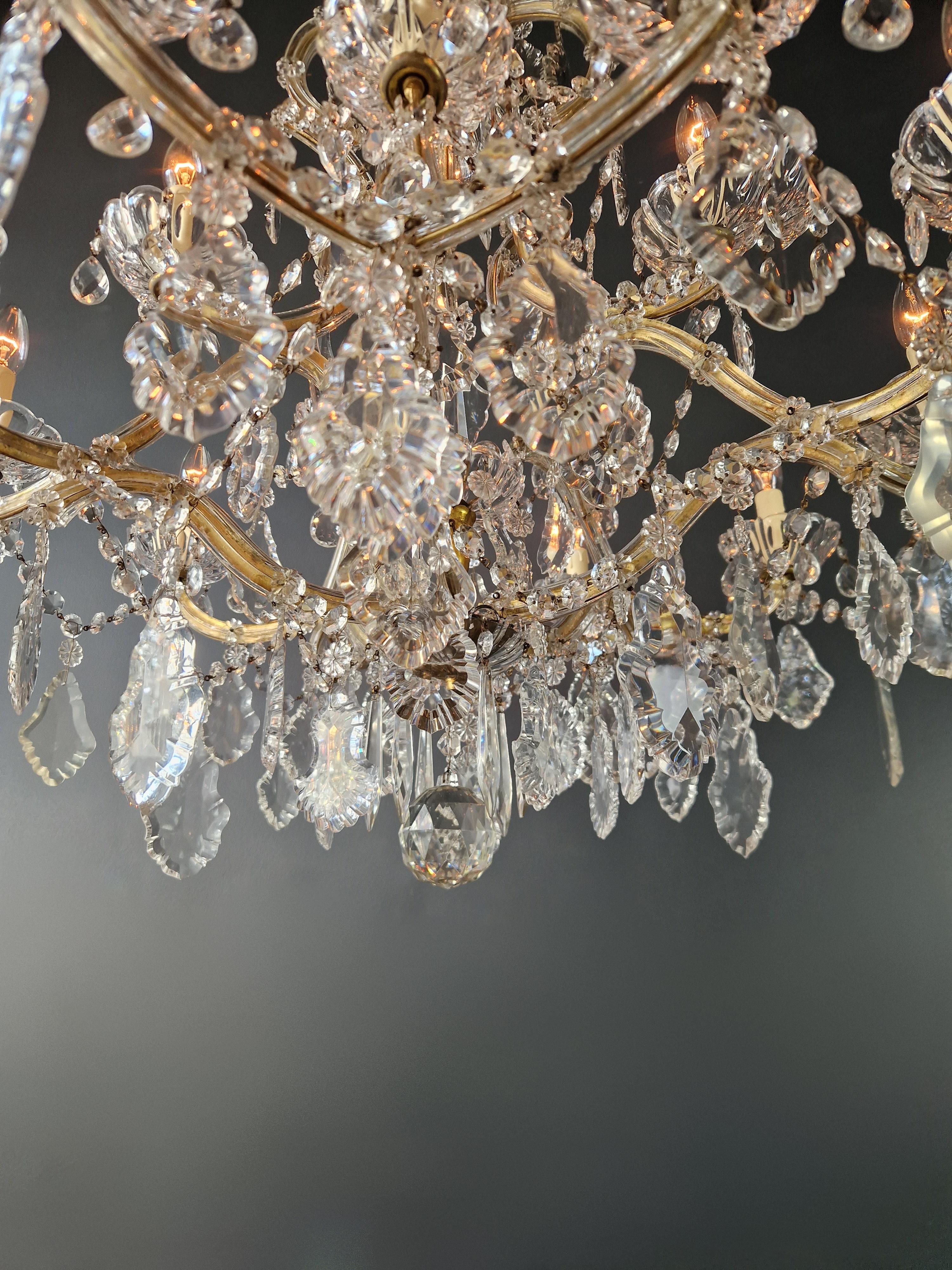 Plafonnier ancien en cristal Lustre Art Nouveau Marie-Thérèse en vente 1