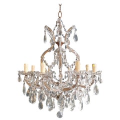 Maria Theresa Crystal Chandelier Vintage Ceiling Lamp Lustre Art Nouveau