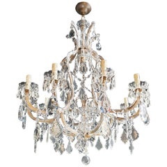 Maria Theresa Crystal Chandelier Vintage Ceiling Lamp Lustre Art Nouveau