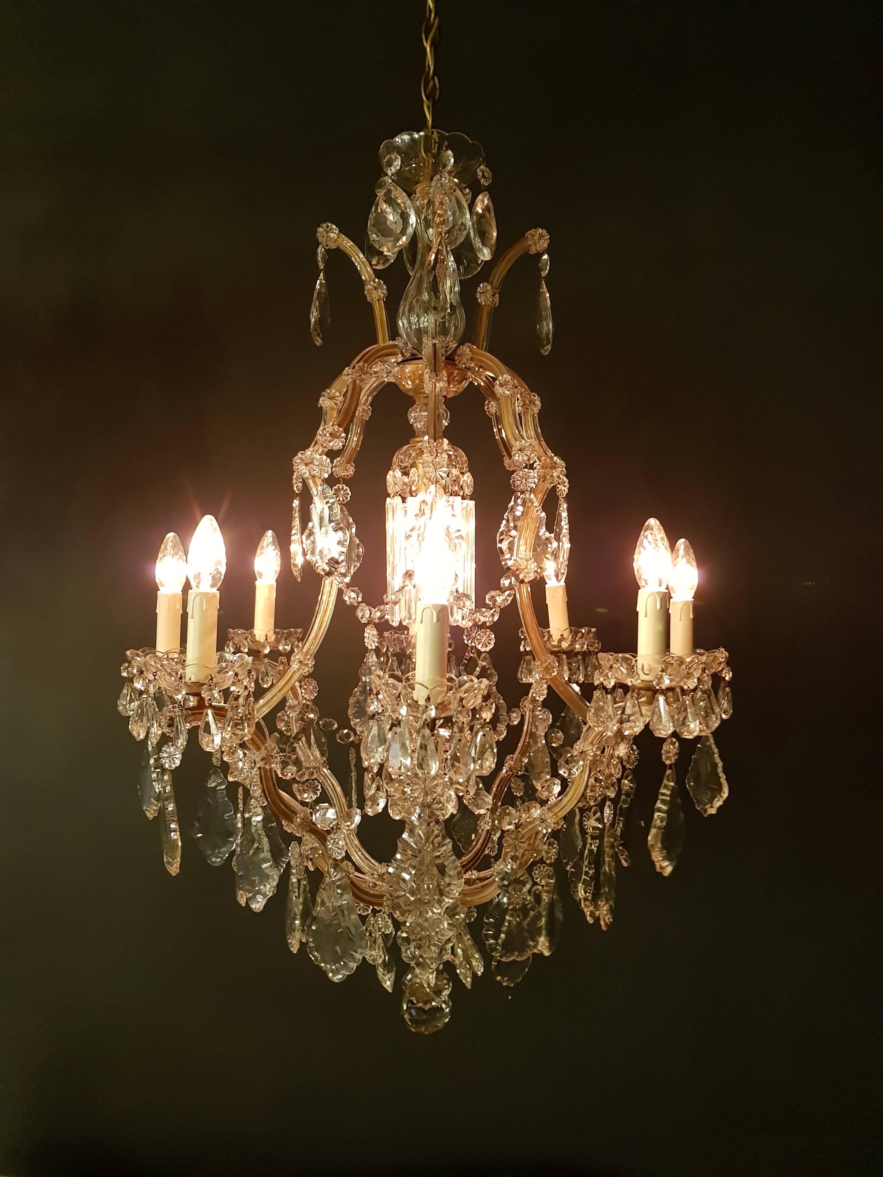 Austrian Maria Theresa Crystal Chandelier Antique Ceiling Lamp Lustre