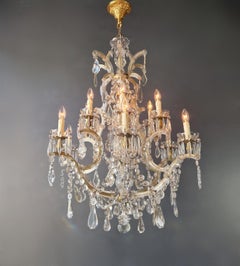 Maria Theresa Crystal Chandelier Antique Classic Clear Glass