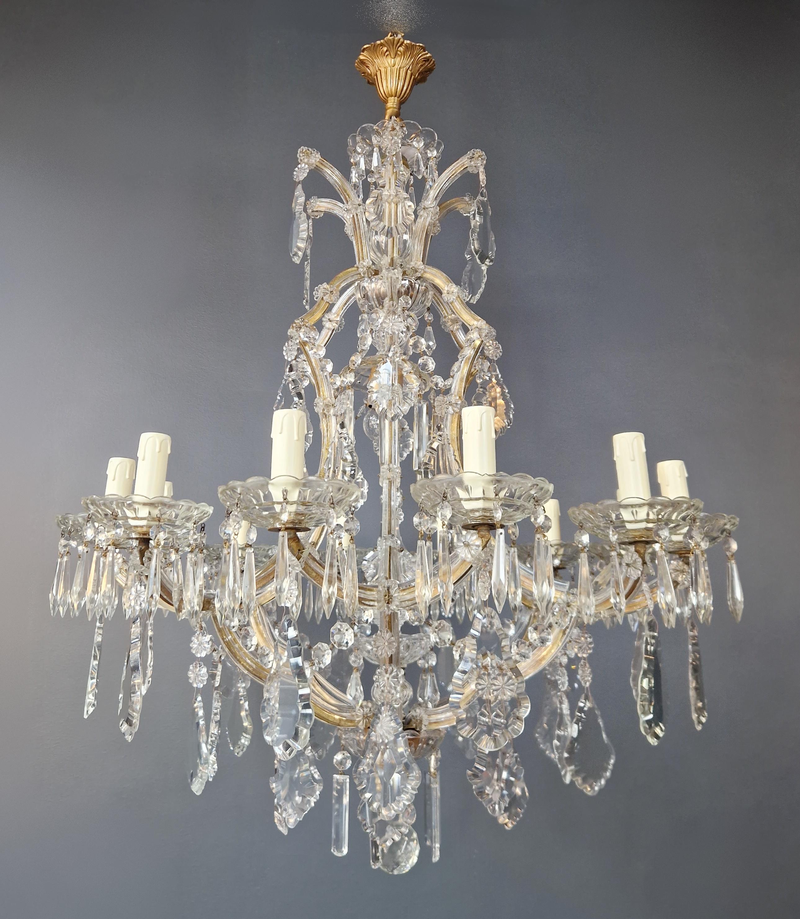 Baroque Maria Theresa Crystal Chandelier Antique Classic Clear Glass For Sale