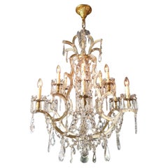Maria Theresa Crystal Chandelier Antique Classic Clear Glass