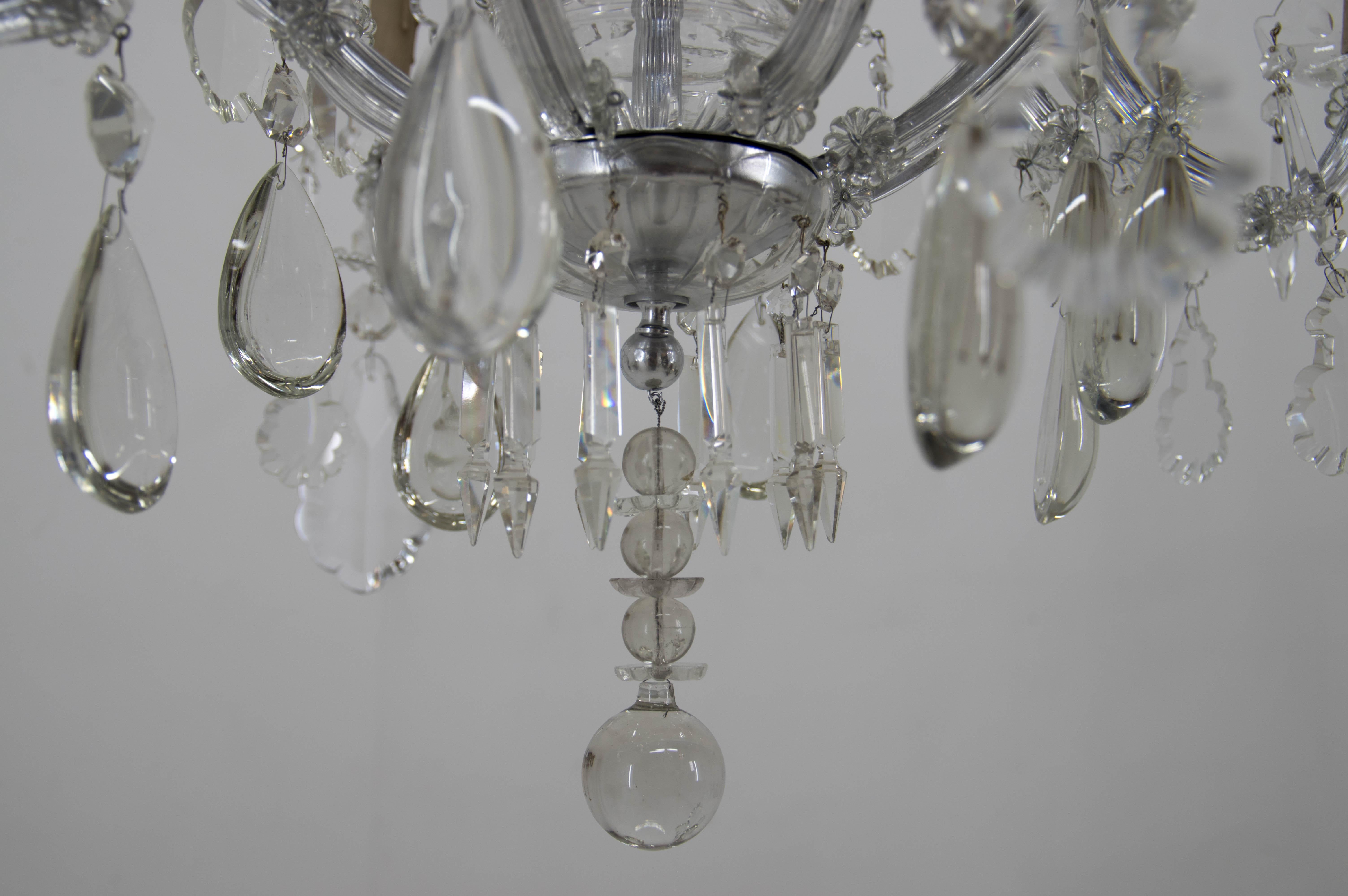 Maria Theresa Crystal Chandelier, Austria, 1900s, Restored For Sale 7