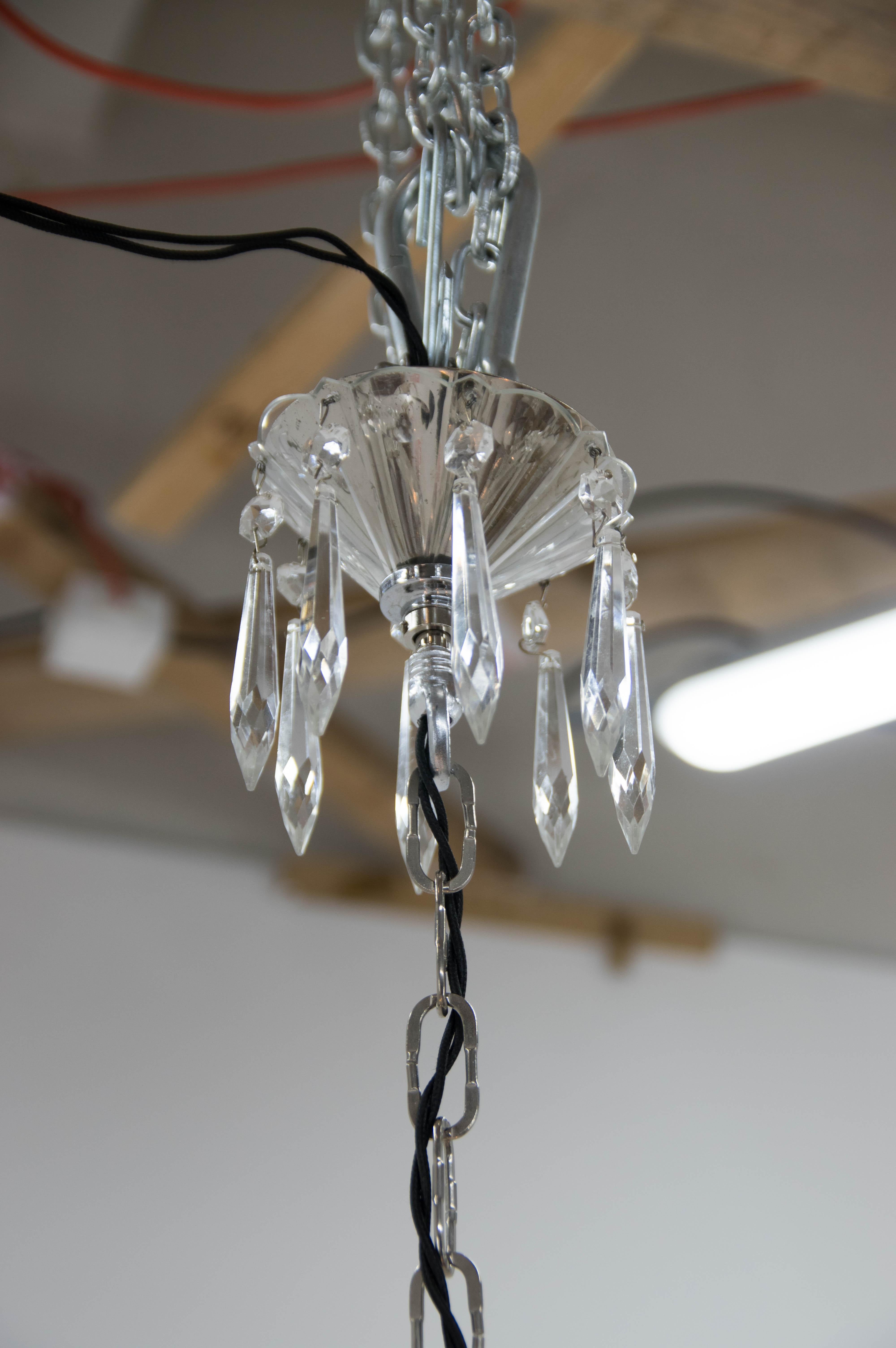 Maria Theresa Crystal Chandelier, Austria, 1900s, Restored For Sale 11