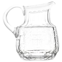 Maria Theresa Engraved Watter Jug, 1.5 Qt