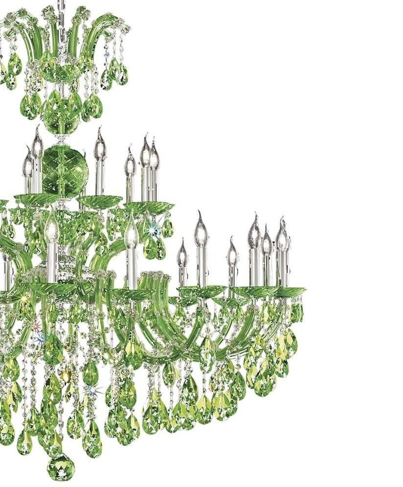 Inspired by the traditional shape and complex decorations of the 18th century chandelier, this piece reinterprets it in a contemporary way, creating a timeless lighting fixture that will complement any decor. This chandelier was entirely