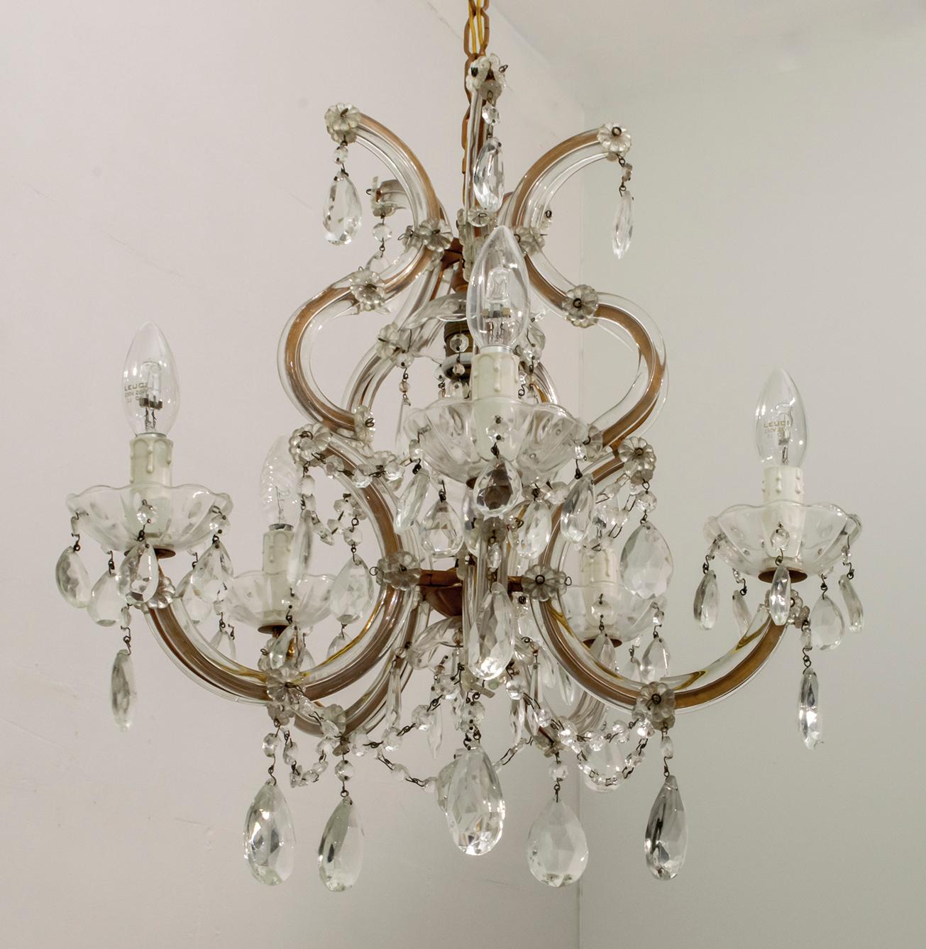 maria theresa 6 light chandelier