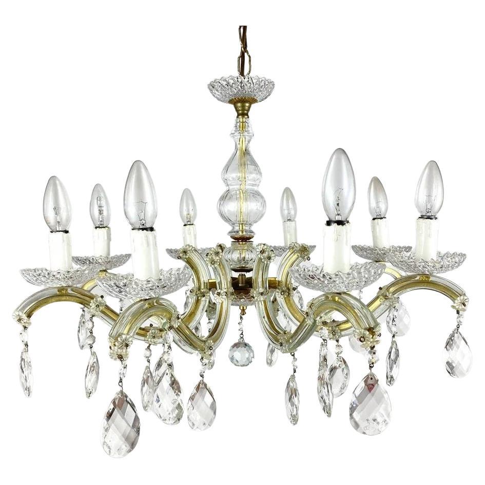 Maria Theresa Style Large Crystal Chandelier, 1970s For Sale