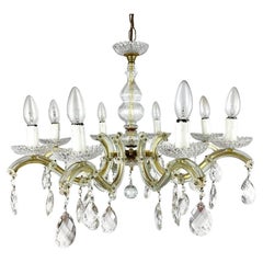 Antique Maria Theresa Style Large Crystal Chandelier, 1970s