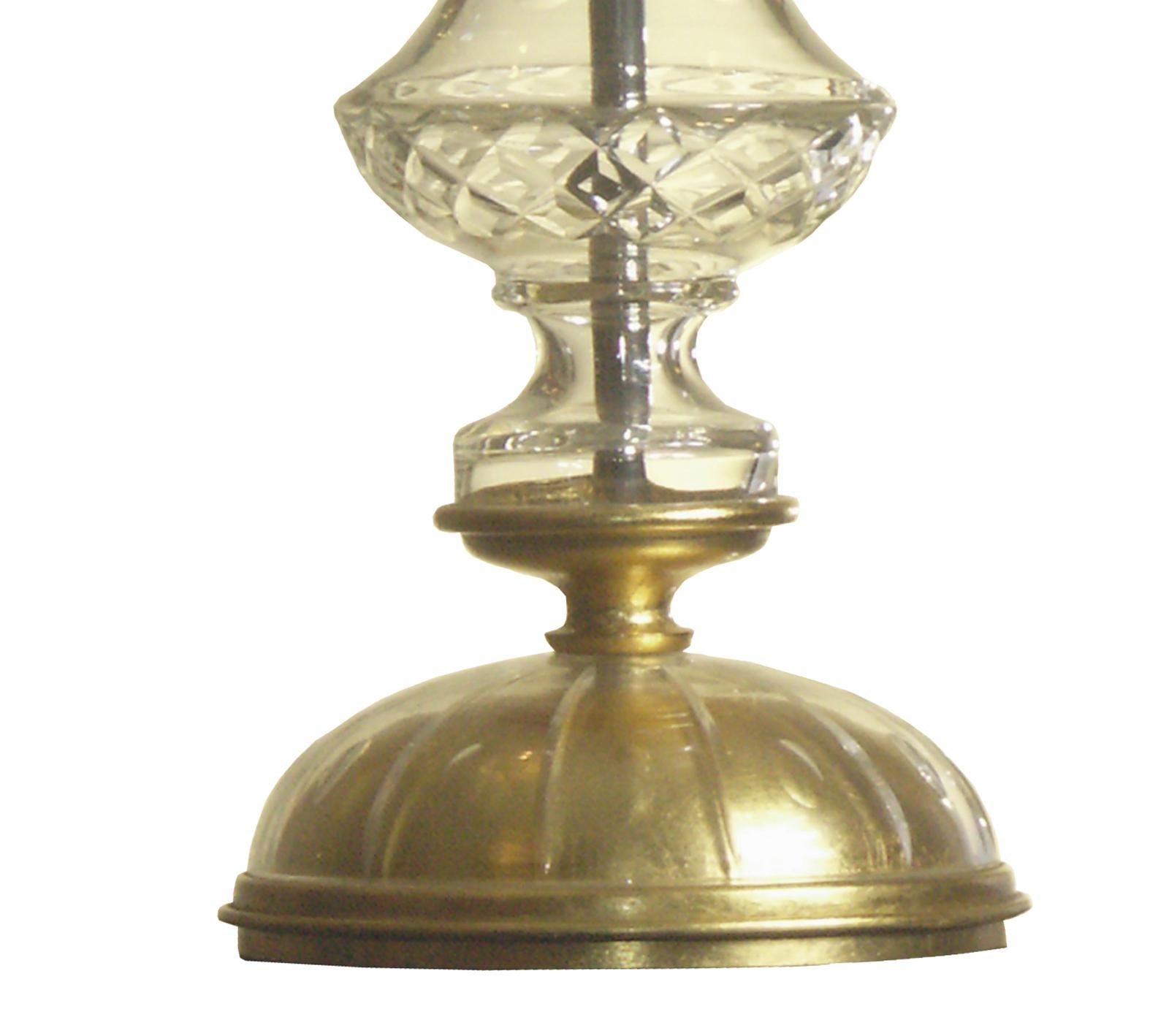 antique crystal table lamp