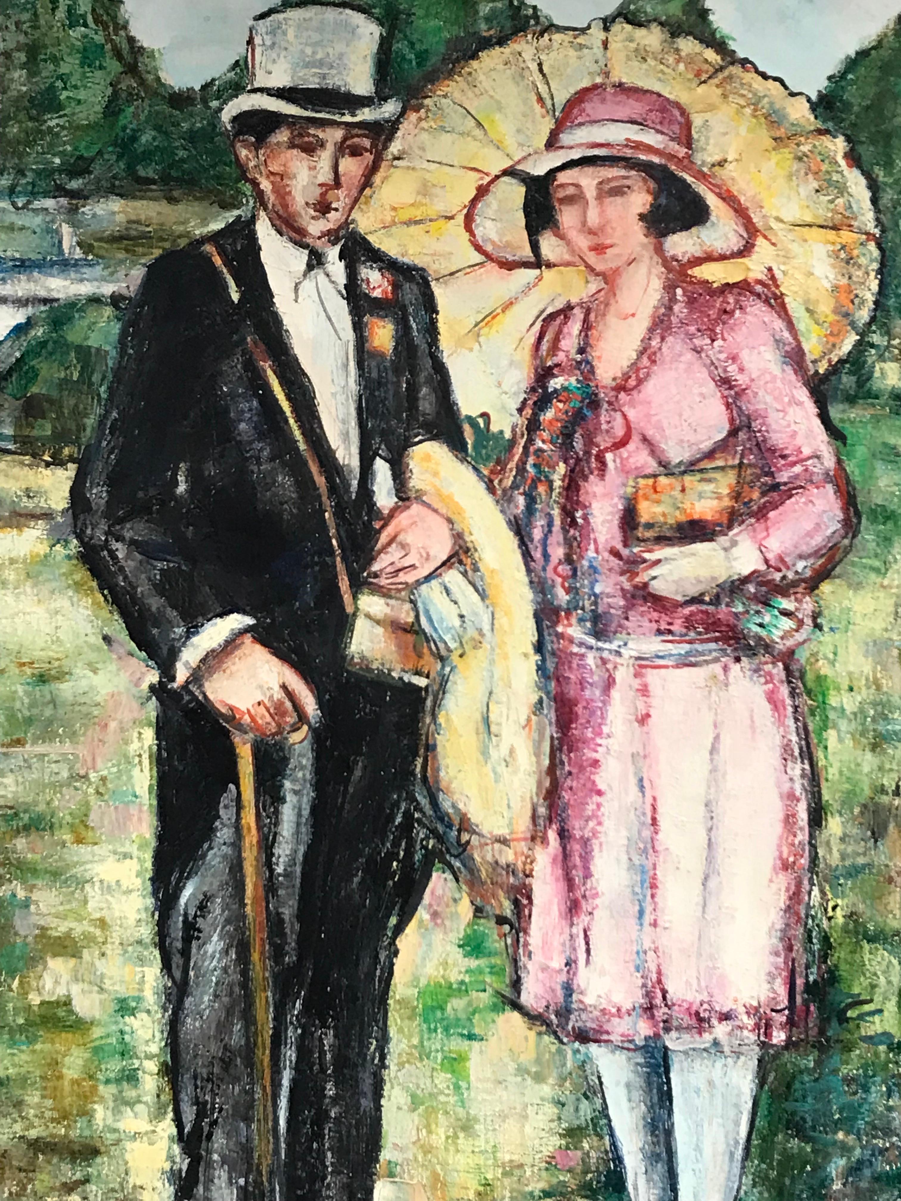 oil painting couple pictures