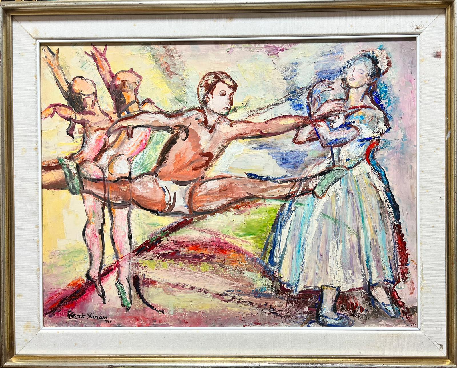 The Ballet Lesson
by Maria Tort Xirau (Catalan, 1924-2018)
signed lower corner
dated 1993
oil painting on board, framed

framed: 24 x 30.5 inches
board: 20 x 26 inches

Very good condition. 

Provenance: private collection

Maria Tort Xirau (