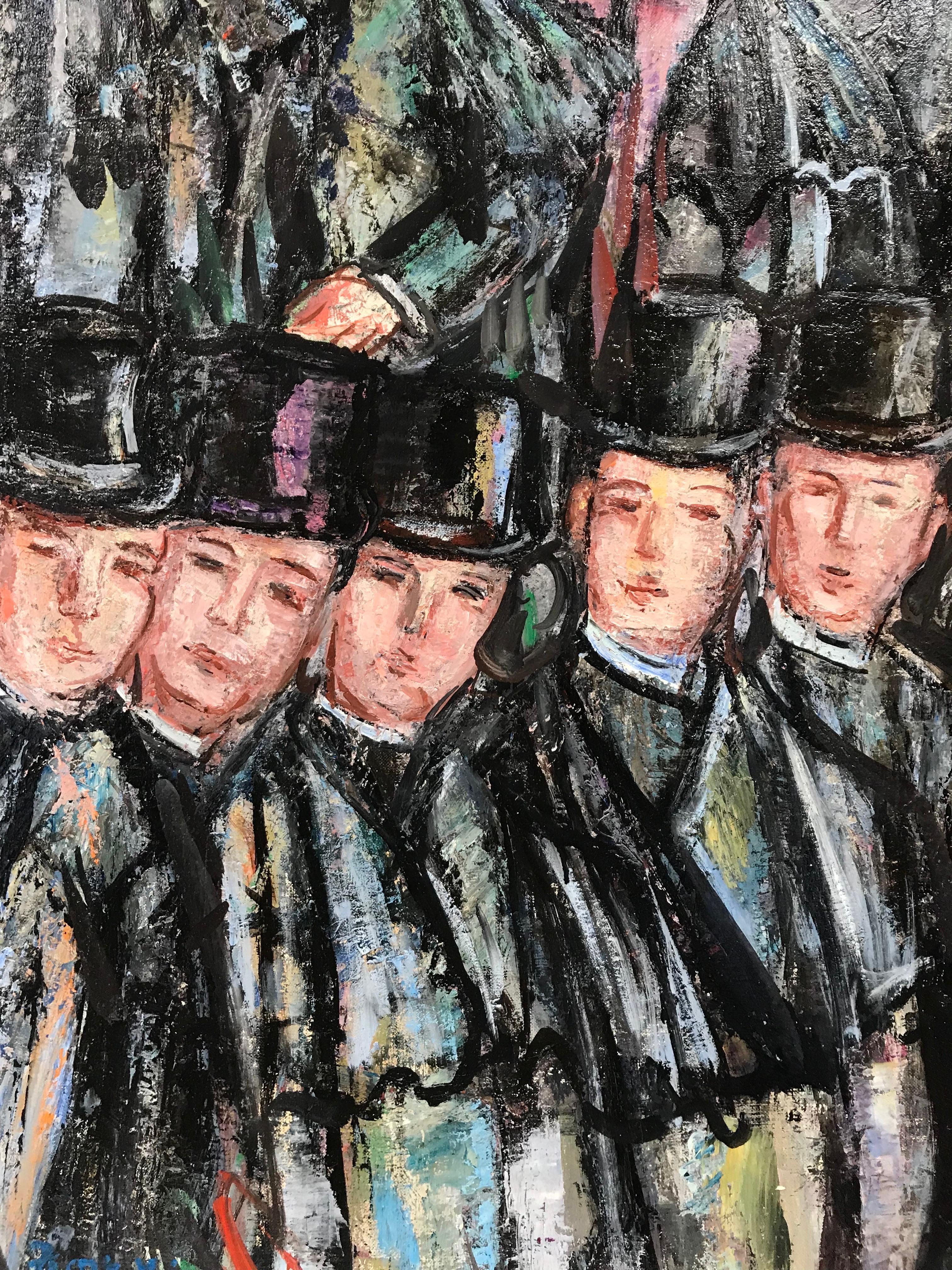 top hat painting