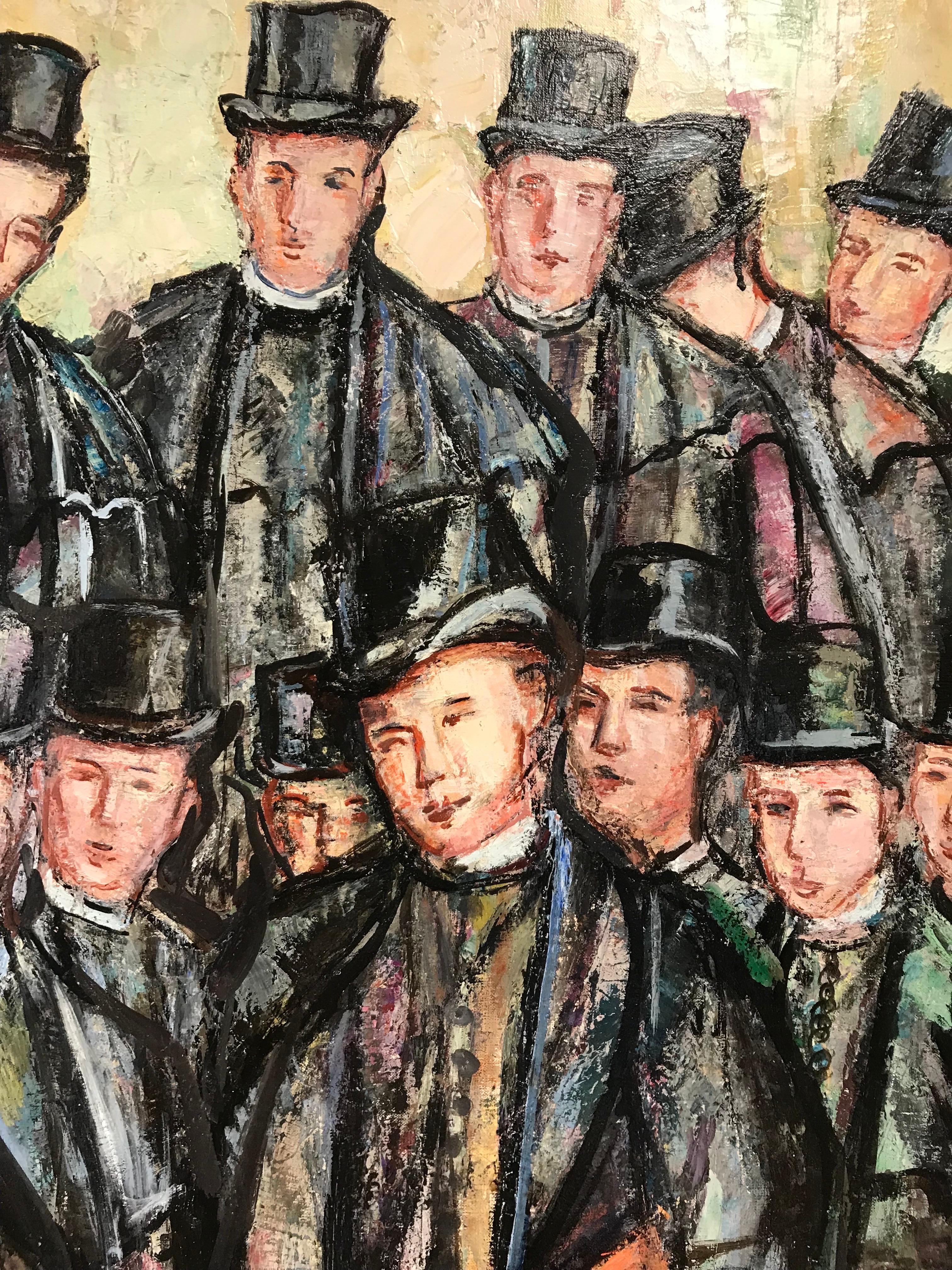 The School Boys
by Maria Tort Xirau (Catalan, 1924-2018)
signed lower corner
oil painting on canvas, unframed

canvas: 29 x 40 inches

Very good condition. 

Provenance: from the artists estate, France

Maria Tort Xirau ( Figueres , 26 May 1924 – 6