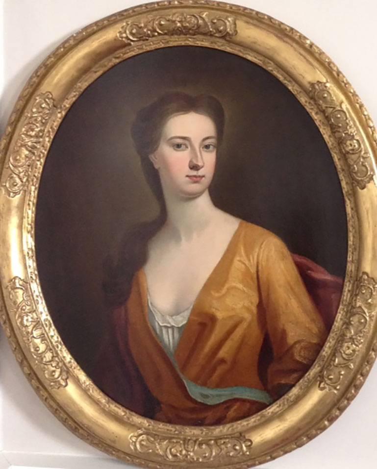 Unknown Portrait Painting - English 18th Century School, Portrait of a Lady