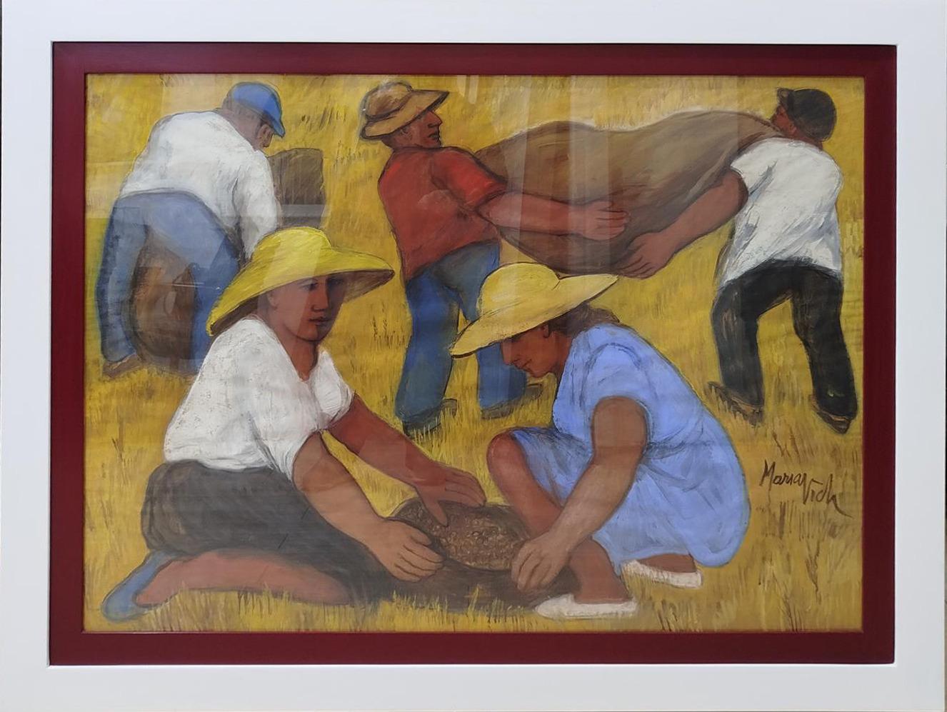
Maria Vich è un'artista delle Isole Baleari. Influenzata dal suo maestro Tito mCittadini, concentra il suo lavoro sulla riflessione dell'ambiente rurale, dei suoi lavoratori, dei suoi paesaggi. Con un impressionismo lirico e morbido, ritrae