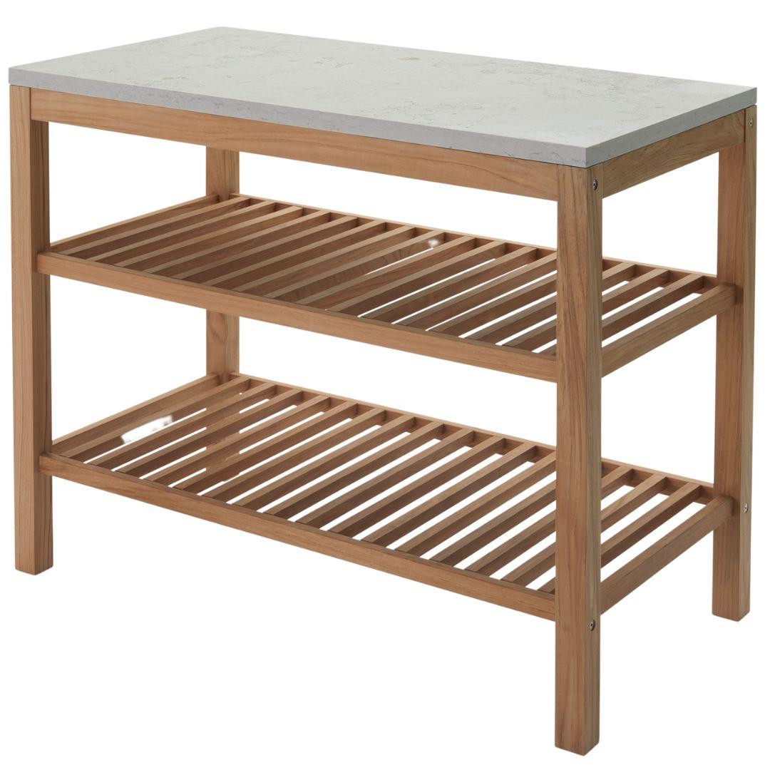 Maria Zachariae Outdoor 'Pantry Module 1' in Limestone and Teak for Skagerak For Sale 1