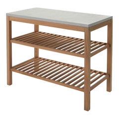 Maria Zachariae Outdoor 'Pantry Module 2' in Limestone and Teak for Skagerak